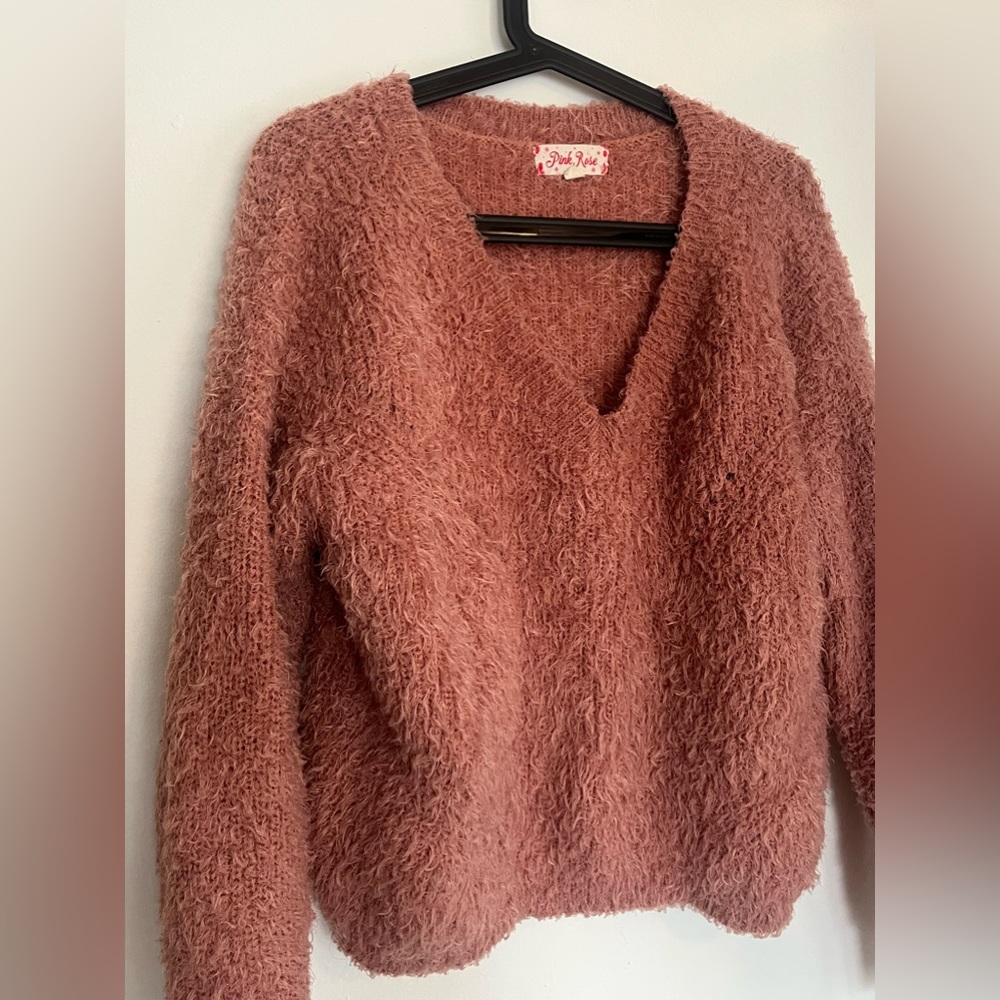 Rose pink sweater- soft